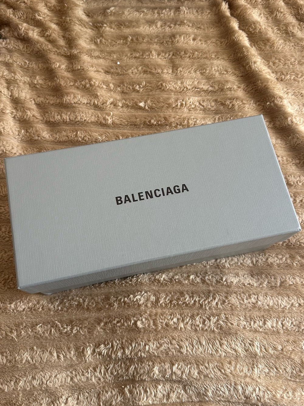 Balenciaga light gray shoe box